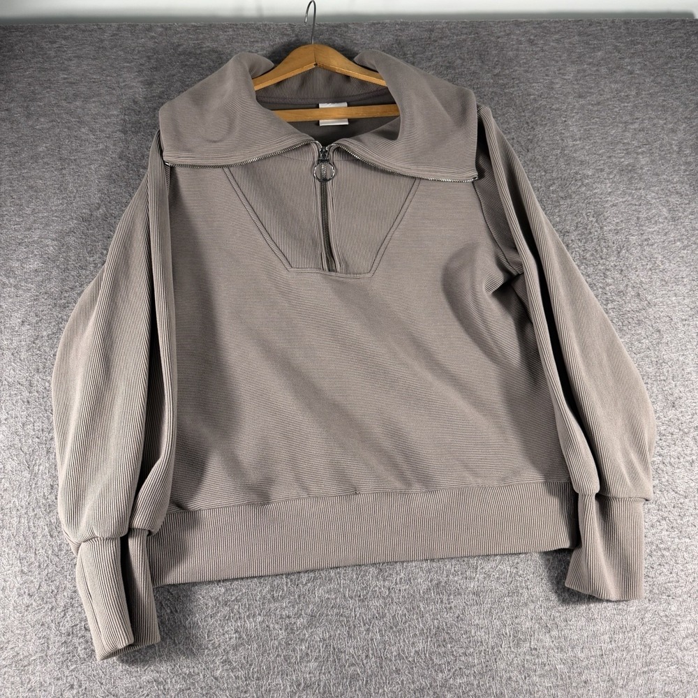 Varley Vine Ottoman Half Zip Pullover Size Medium Preppy